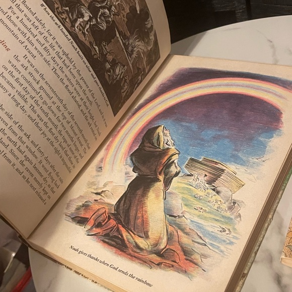 1957 The Bible Story Illustrated: Volume 1 Vintage Hardcover Book of Psalms (2) - Picture 8 of 10